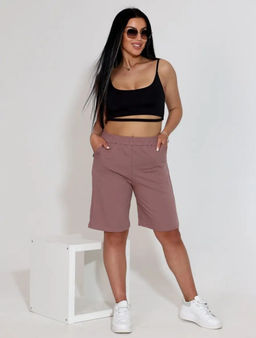 Бермуды трикотажные Латте (М-893) - Лиза фото 2