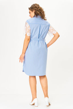 Платье Svetlana Style 2122 голубой полоска