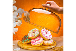 Блюдо сервировочное 29,2*29,2*19,5 см + стеклянная крышка - Elan gallery фото 4