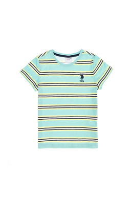 U. S. Polo Assn Детская мятно-зеленая футболка с круглым вырезом
