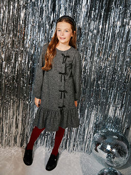 Bisiklet Yaka K?z ?ocuk Elbise