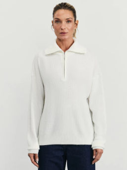 Джемпер на молнии с отложным воротником / Zarina