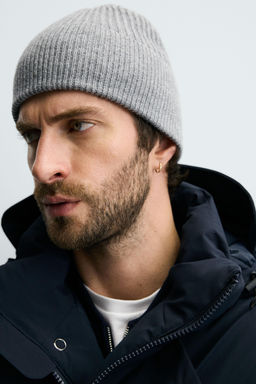 GORRO PUNTO MEZCLA LANA / Gris - Zara фото 4