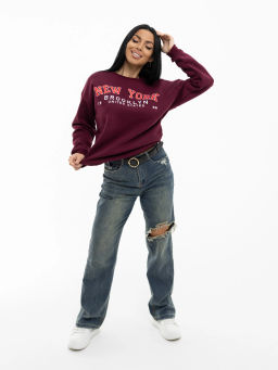 Толстовка женская, цвет бордо