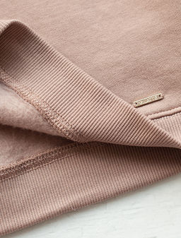 VILATTE / Свитшот из теплого футера-трехнитки с принтом фольгой для девочки  фото 3