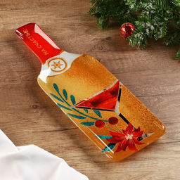 Тарелка плоская новогодняя «На счастье», 12×35 см