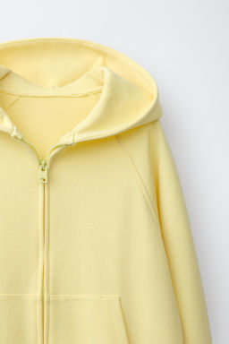 SUDADERA FELPA CREMALLERA / Amarillo - Zara фото 3