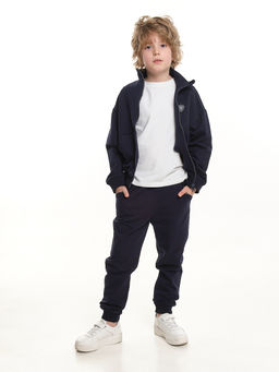 Спортивный костюм для мальчика подростка 22-7575 синий