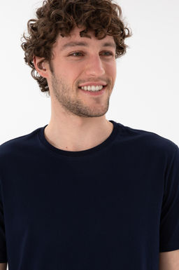 Erkek Regular Fit Bisiklet Yaka Lacivert Basic Ti__rt Sepette S_rpriz _ndirim - U.s. polo assn фото 3