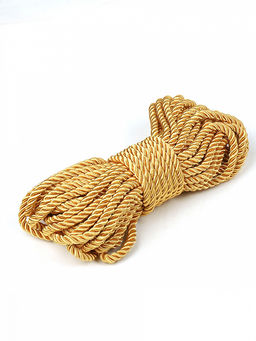 Шнур витой мебельный арт.SHDV012 5мм уп.10м ярк.золото