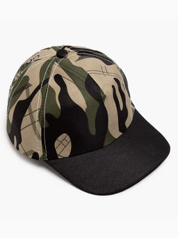 Кепка для мальчика MINAKU Камуфляж, бежево-чёрная, размер 50-52 (3-5 лет)