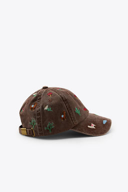 TWILL CAP WITH EMBROIDERY - Zara фото 4