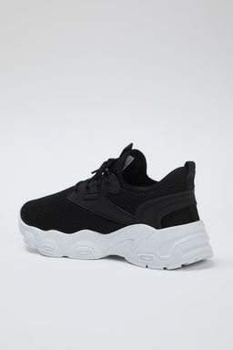 Trendyol Shoes Siyah File Detayl? Bagc?kl? Kal?n Taban Kad?n Yuruyus Spor Ayakkab? TAKSS25SN00007 - Trendyolmilla фото 7