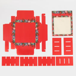 Цена за 5 шт. Коробка под 16 конфет с ячейками «Яркий Новый год» 17.5×17.5×3.5 см