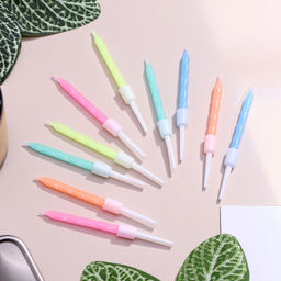 Цена за 10 шт. Свечи для торта Неон, 10 шт, МИКС, 5 см - Страна карнавалия фото 3