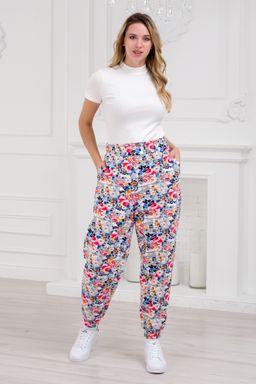 Брюки женские из футера Забава цветная палитра