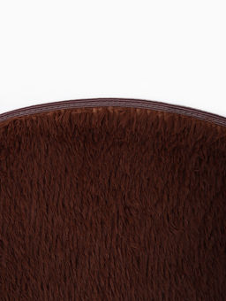 Ковер с ворсом «Этель», d=120 см, коричневый