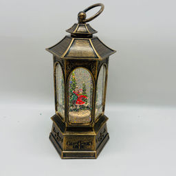 Новогодний декор Фонарь стекло - Зимнее катание 26 см (арт. 8894С) - Ип лебедев о.ю фото 3