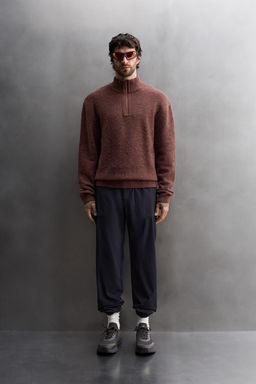 QUARTER-ZIP CONTRAST SWEATER - Zara фото 15