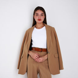 Ремень женский, ширина 3,5 см, пряжка металл, цвет рыжий - Simaland фото 3