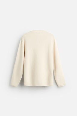 TEXTURED COTTON BLEND SWEATER - Zara фото 19