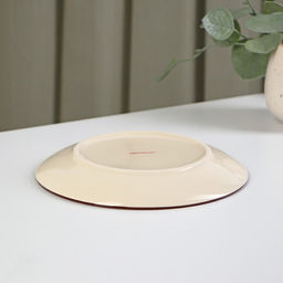 Тарелка керамическая десертная Доляна Морской мир, d=19 см, цвет коричневый фото 3