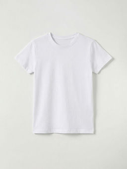 K?sa Kollu Bisiklet Yaka K?z ?ocuk Ti??rt