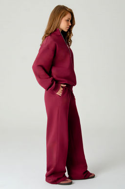 Арт. 2-542/1  Костюм женский с брюками 44-50 (4 шт) Цвет:бордовый