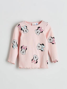 Minnie Mouse Bask?l? K?z ?ocuk Pijama Tak?m