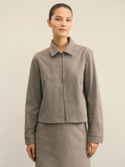 Укороченный жакет на молнии / Zarina  фото 3