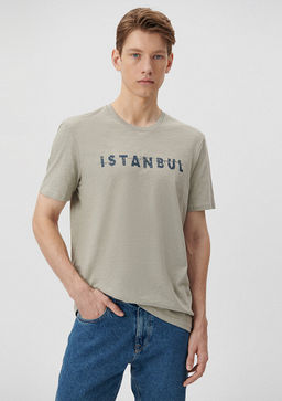 ?stanbul Bask?l? Gri Ti??rt