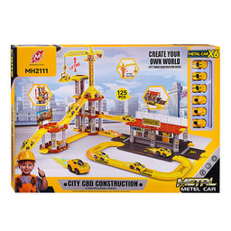 Парковка "Приключения на стройке" (125 предметов) в коробке