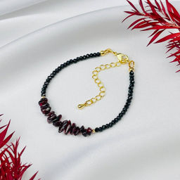 Браслет из Шпинели и Граната 16,5 см +