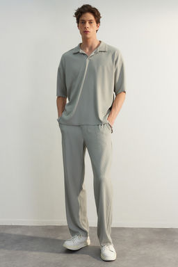 Tas Straight Fit Dokulu Gizli Kordonlu Tek Parca Esofman Alt? TMNSS23EA00013