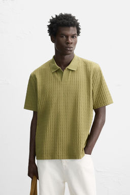 TEXTURED POLO SHIRT - Zara фото 2