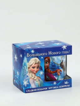 Детский новогодний подарок: конфеты с кружкой Зимняя принцесса, 150 г