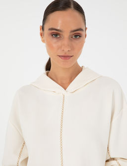 Ekru Oversize Sweatshirt