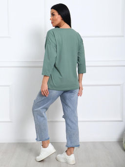 IV-CAPRIZ Амели - футболка хаки  фото 5