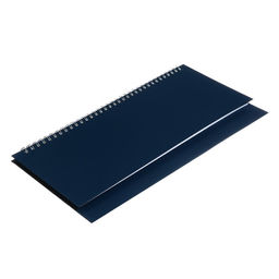 Планинг недатированный 100 х 300 мм, 56 листов, на гребне, обложка бумвинил, синий - Calligrata фото 2