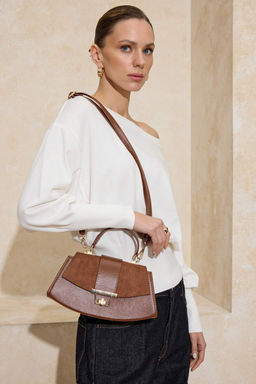 Taba Aksesuar Kapamal? Suet Kad?n Mini Boy Omuz Canta TAKAW26OC00075