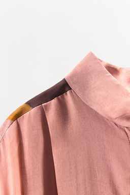 PRINTED BOMBER JACKET WITH PLEATS - Zara фото 6