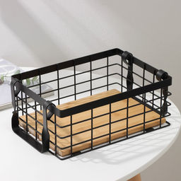 Корзина универсальная SAVANNA Эстетика, 2518.310 см, чёрная