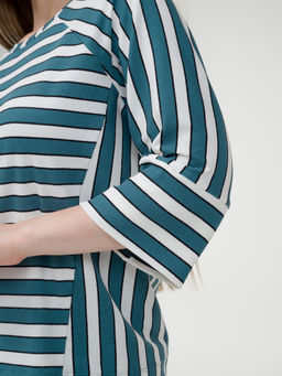 Свитшот трикотажный темно бирюзовый - Odis фото 2