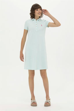 U. S. Polo Assn Женское трикотажное платье зеленого цвета - U.s. polo assn фото 7