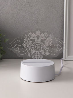 Светильник 3D RISALUX «Герб», LED-ночник, RGB, от сети, 9.5×16×9.9 см
