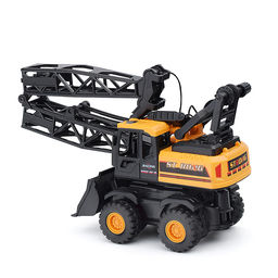 Машина "Кран с ковшом" инерционная, в пакете