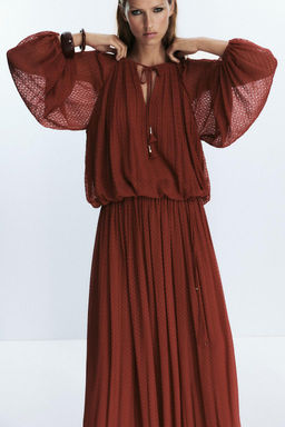 TASSEL PLEATED BLOUSE - Zara фото 6