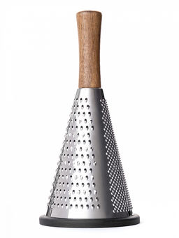 Терка круглая 11,3x24 черный дерево акации, нержавеющая сталь