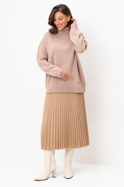 Юбка Very Neat ЕТ 70003 плиссе телесный фото 4