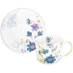 Чайная пара 2 пр. 250 мл 11*8,5*7,3 см "Juliette" фарфор NEW BONE CHINA